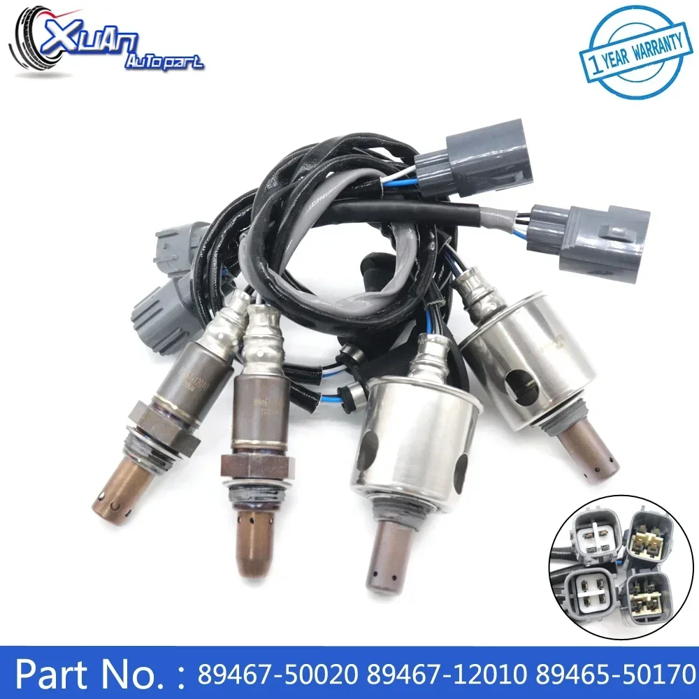 XUAN Up+Downstream Oxygen Sensors 89467-50020 89467-12010 89465-50170 For Lexus LS460 2007-2009 4.6L V8 2349052 2349058 2344515