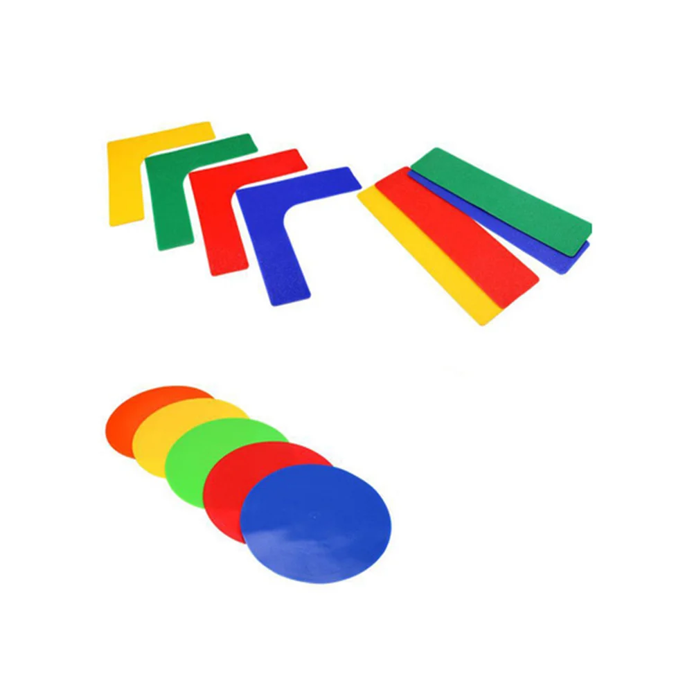 13 Pcs PVC Sticker Logo Sports Supplies Ground Court Marker Tennis Signal Label Line
