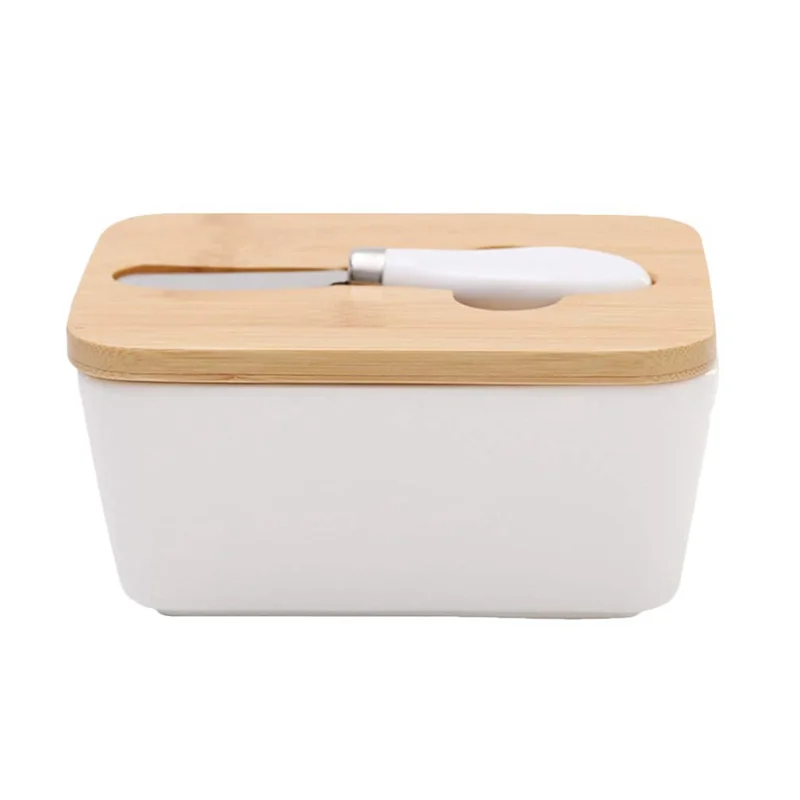 Food Containers Ceramic Butter Dish Nordic Style Butter Box Keeper Container Food Storage Candy Box Baking Dish Large