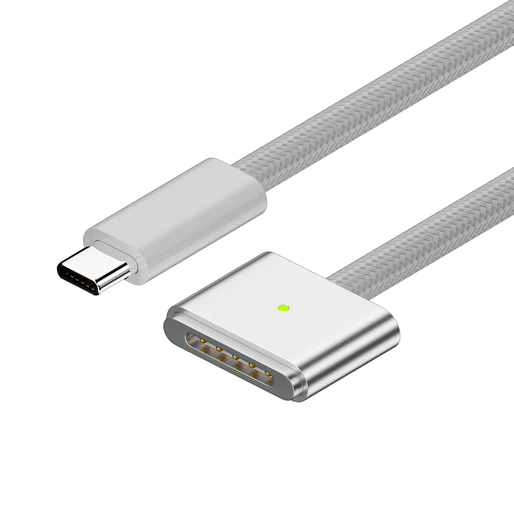 USB Type C to Magsafe 3 Magnetic Charger Cord PD 140W Fast Laptop Charging Cable Converter for MacBook Air/Pro A2442 A2485 A2681