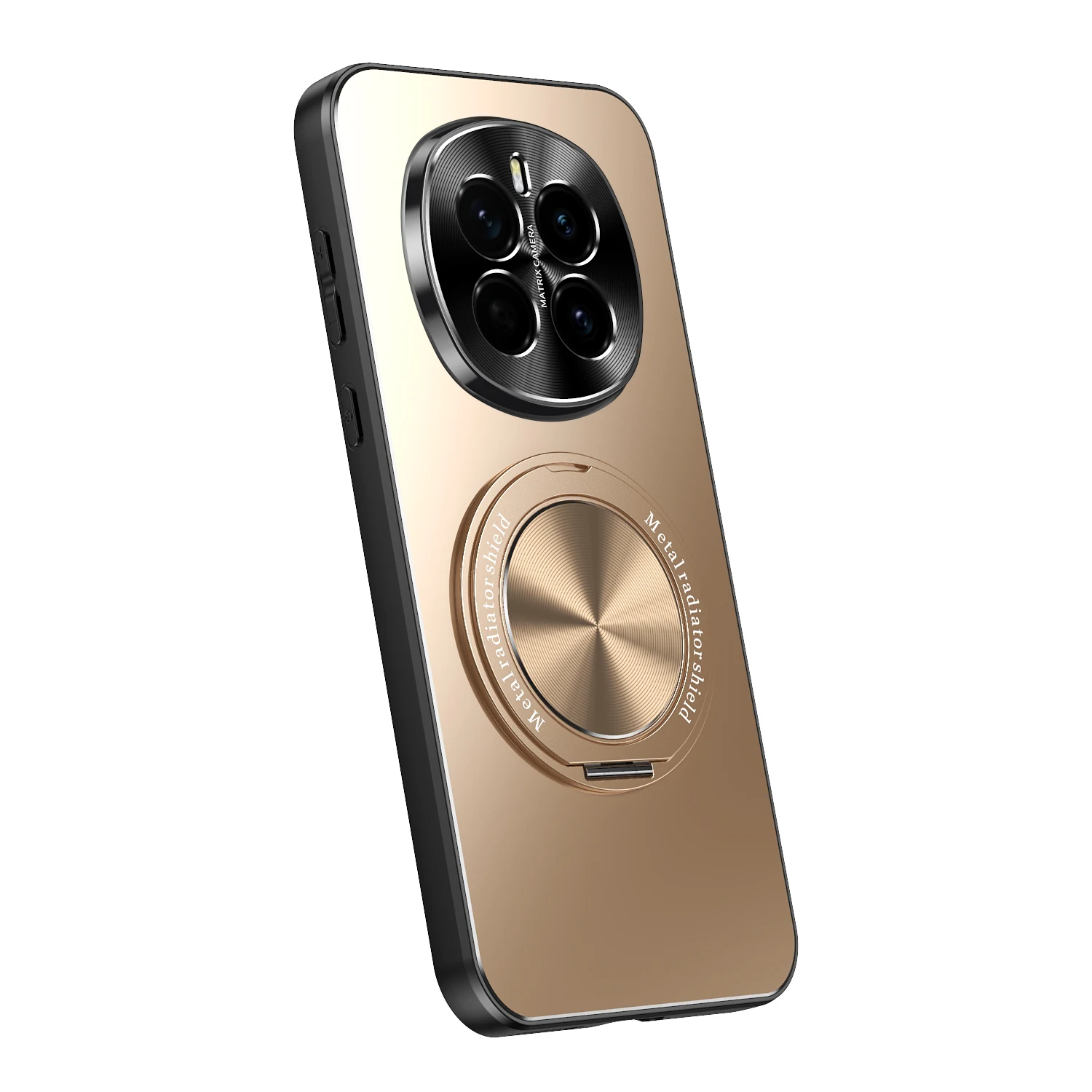 360 rotativo o-ring suporte magnético para honor magic 7 6 pro metálico fosco capa traseira caso de carregamento sem fio funda