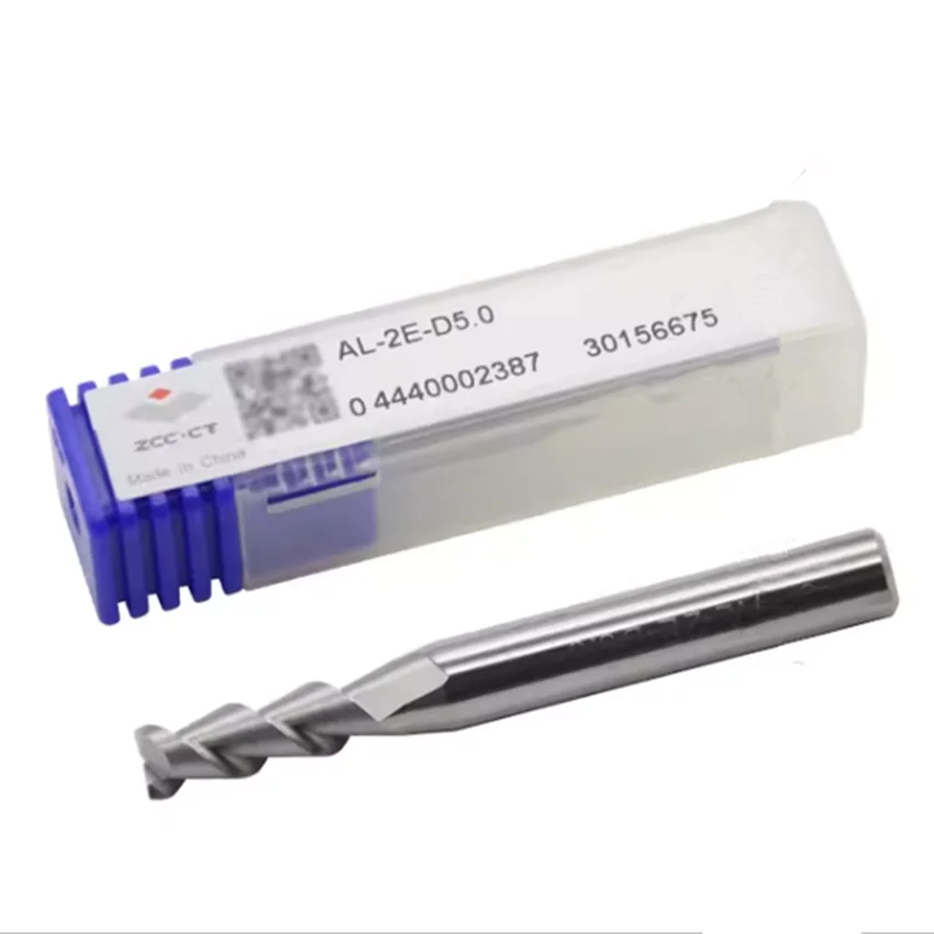 AL-2E-D5.0 AL-2E ZCC.CT Solid hard alloy tungsten steel end mill AL-2E-D5.0 Double-edged for aluminum Flat End Mills 2T end mill