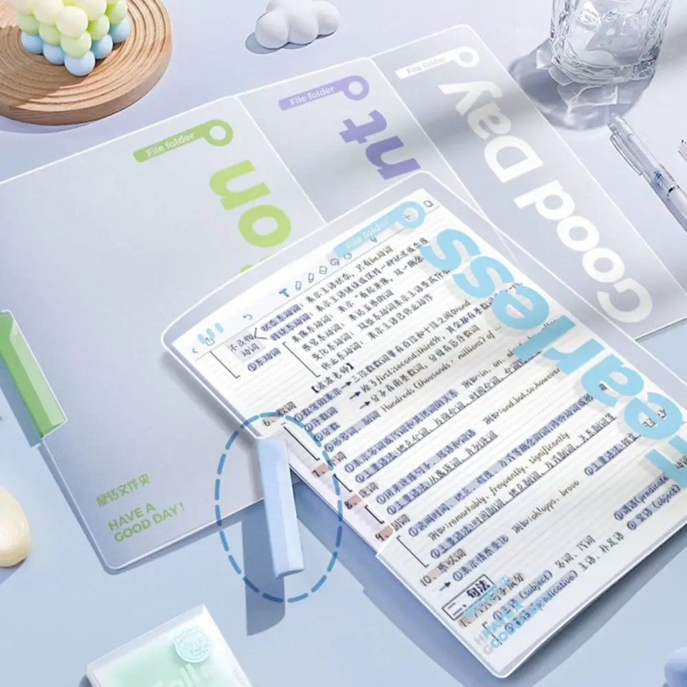 

Высококачественная папка для файлов PP формата А4, прозрачная вращающаяся зажим для хранения тестовой бумаги, боковая открытая пряжка, демонстрационная книга для документов, подарок