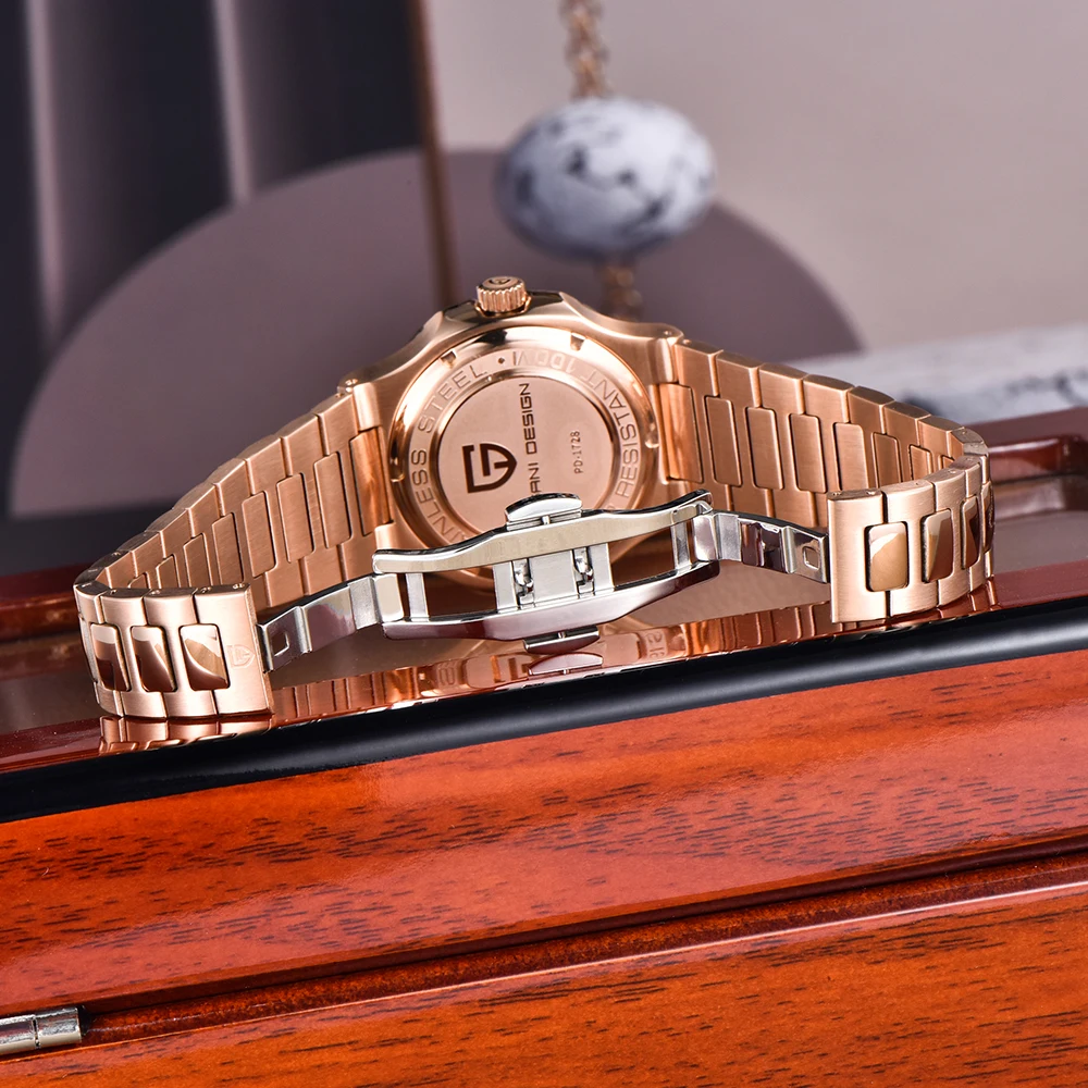 Relojes PAGANI DESIGN automáticos para hombre, reloj mecánico para hombre, Top deportivo de lujo, 100M, resistente al agua, reloj de zafiro AR, caja de regalo 2025