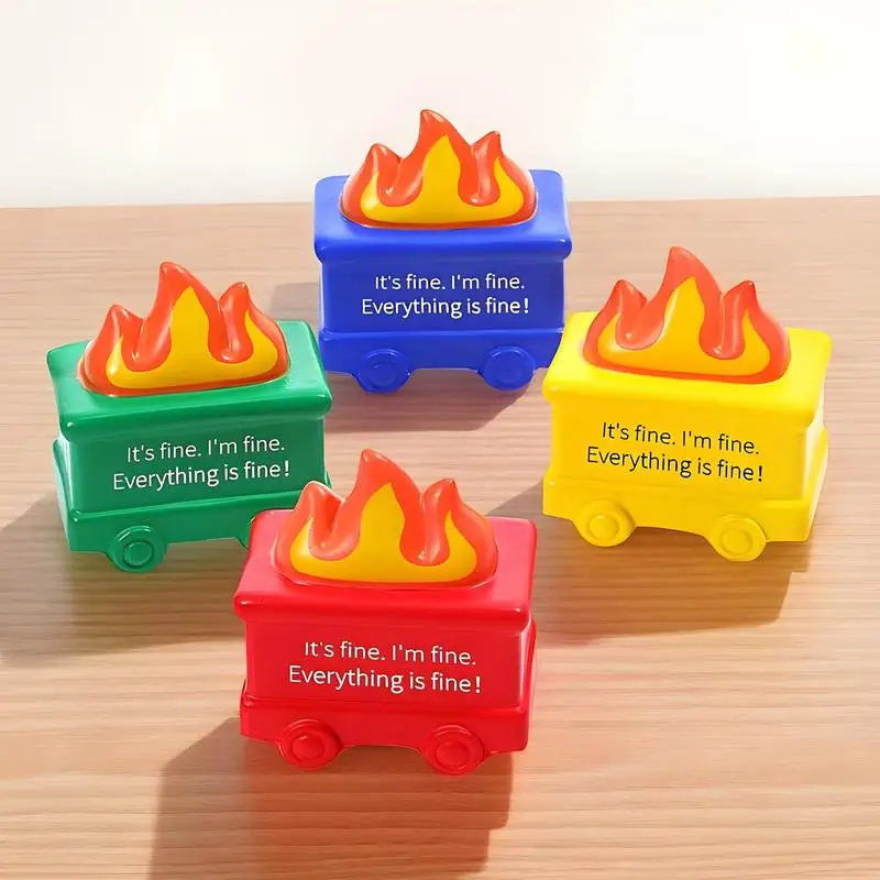 쓰레기통 화재 짜기 공 쓰레기통 화재 짜기 Fidget 동료 교사 직원 성인을위한 휴대용 유머 장난감 어린이