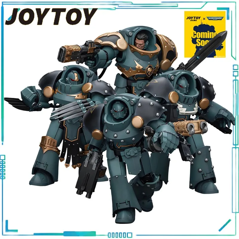 JOYTOY genuino JOYTOY X Warhammer 40K serie Astat HH Horus' Son of Hades Terminator Squad 1/18 modelo móvil juego de regalo para niño