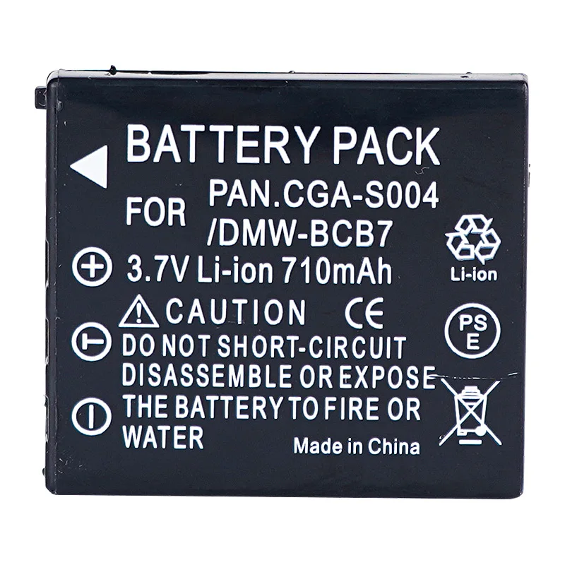 1-5Pcs CGA-S004 S004A S004E DMW-BCB7 Camera Battery For Panasonic Lumix DMC-FX2 DMC-FX7 DMC-FX2GN DMC-FX7S DMC-FX7W 710mAh view 3