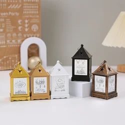 Ramadan Decoration 2025 Eid Mubarak Wind Lantern Ornaments Ramadan Led Portable Lamp Eid Al Adha Gifts Muslim Gurbang Wall Decor