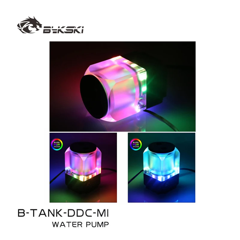 

Bykski B-TANK-DDC-MI DDC Combo Pump + Reservoir Maximum Flow Lift 6 Meters 600L/H with DDC Cover Radiator Water Tank Length 67mm