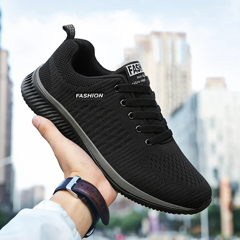 Mens Casual Sneakers Running Shoes Men Lace-up Lightweight Comfortable Breathable Big Size 46 Athletic Walking Shoes for Men