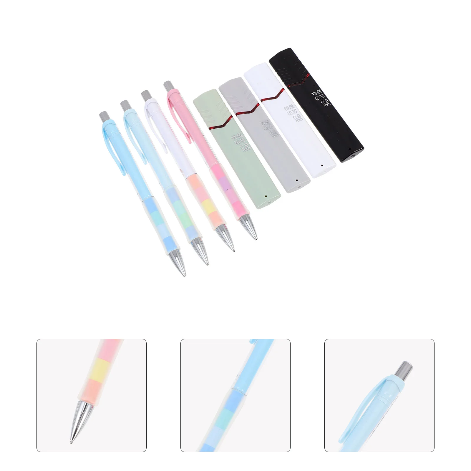 

4 Sets Mechanical Pencil Premium Material Plastic Propelling Office Writing Pencils School Abs Convenient Students