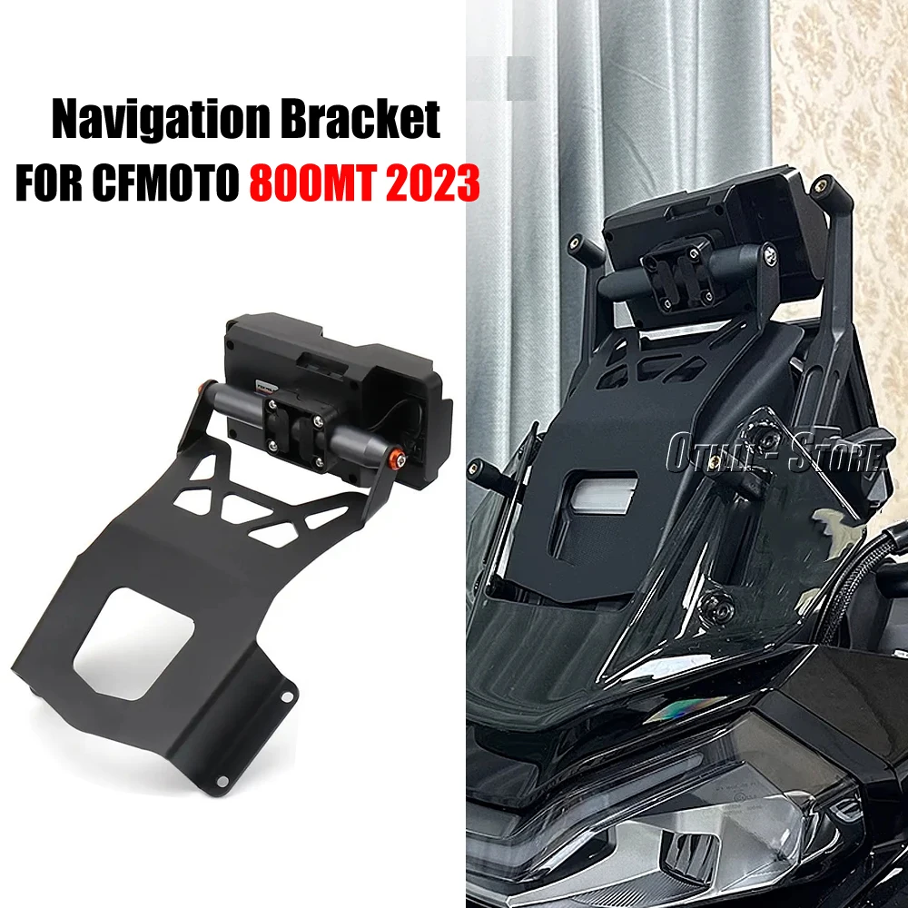 

New For CFMOTO 800MT 800mt 800 MT 2023 Expansion Stand Crossbar 22mm Motorcycle Phone GPS Mount Navigation Bracket