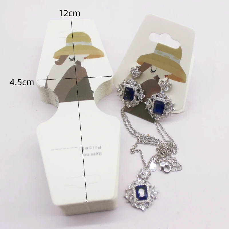 100pc/lot multi design printed Jewelry Necklace earring set card flower and bird styles hair accessoreis bracelet dispaly card