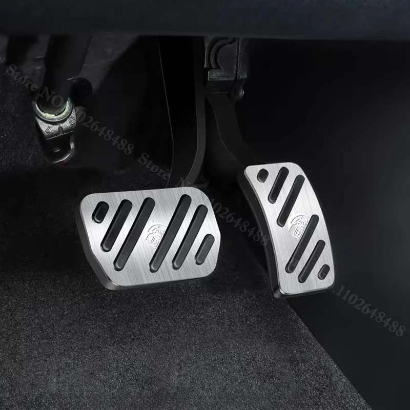 Woe Brake Pedal Cover for BYD Dolphin Foot Anti-Slip Accelerator Brake Pedal Kit Interior Accessories Accelerator Pedal Pad Slip
