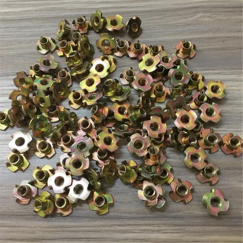 STARPAD For M4M5M6MM8M10 four claw nut cold heading four claw nails wood Mosaic knock against embedded nut of the plum blossom