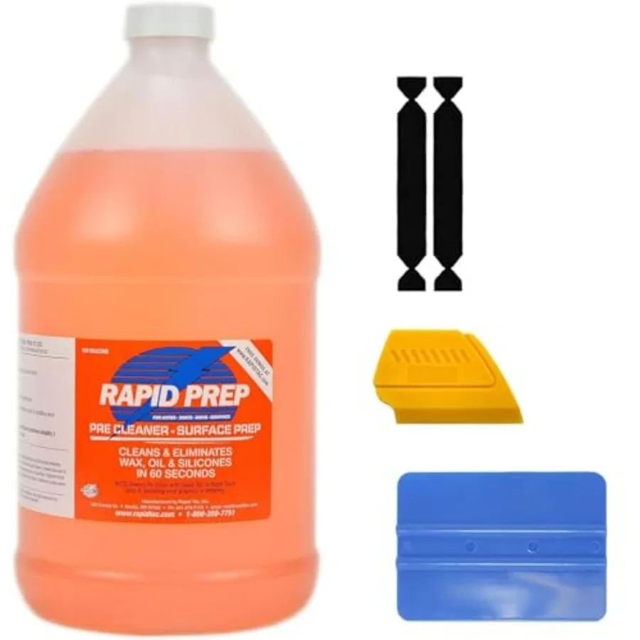 

Rapid Prep Pre-Cleaner 128oz for Wax Grease and Oil Removal Non-Hazardous Non-Flammable Formula Safe Pre-Cleaning of Automobile