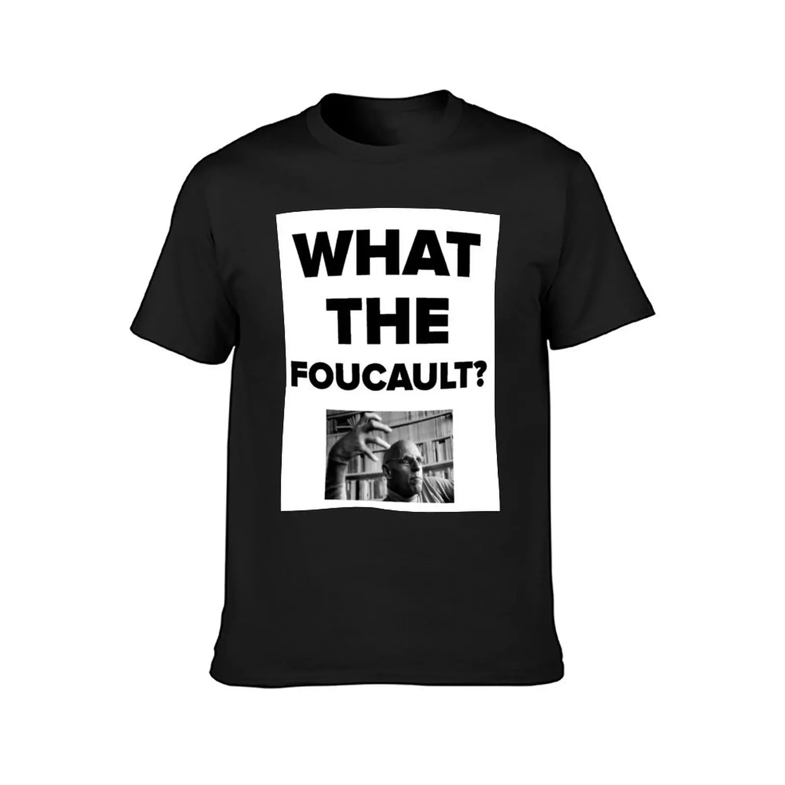 What the Foucault? T-Shirt oversized blacks plus sizes korean fashion oversized t shirts for men