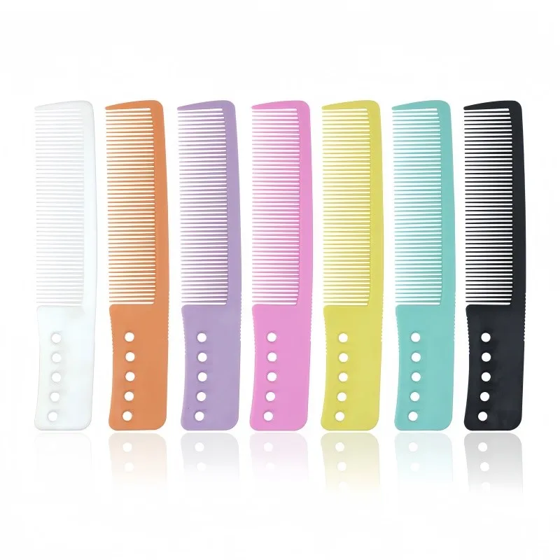 Macaron Color Light And Thin Flat Head Comb Hairstylist Professional Cutting Comb Hair Salon Accessories And Tools Hair Brush