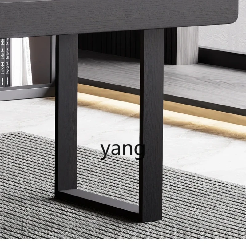 

LMM Italian desk solid wood adult household small apartment living room light luxury modern host hidden cabinet