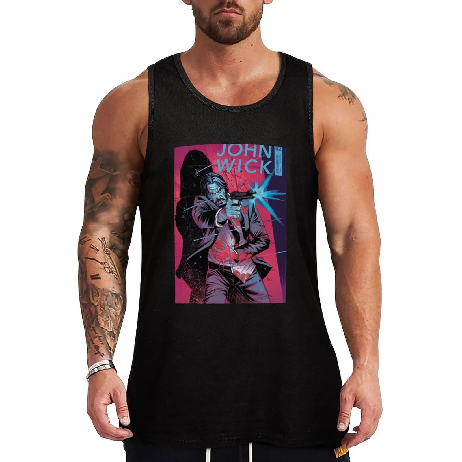 

John wick the movies Tank Top Top summer Body man bodybuilding for men