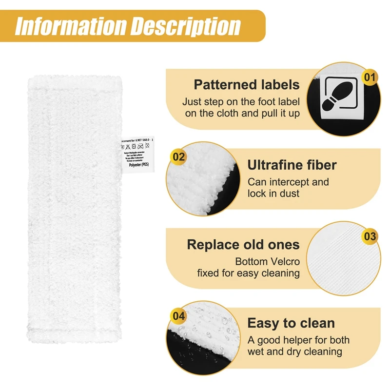 6 Pcs Microfiber Mo…