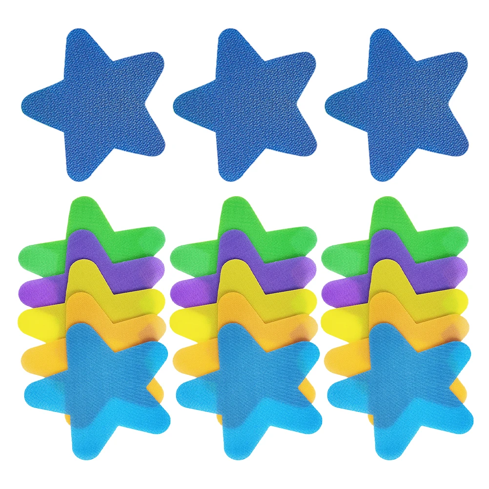 

20pcs Star Shaped Colorful Preschool Floor Markers Strong Adhesion Seat Position Spots Multicolor Sitting