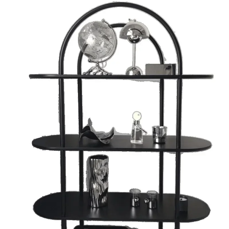 Nordic multi-layer ins arched display shelf bookshelf shelf living room floor modern simple storage display rack