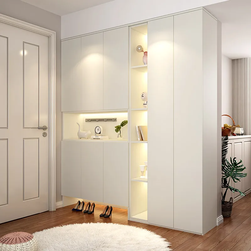 

Gold medal wardrobe whole house customized shoe cabinet home door simple and modern entrance storage cabinet integrated