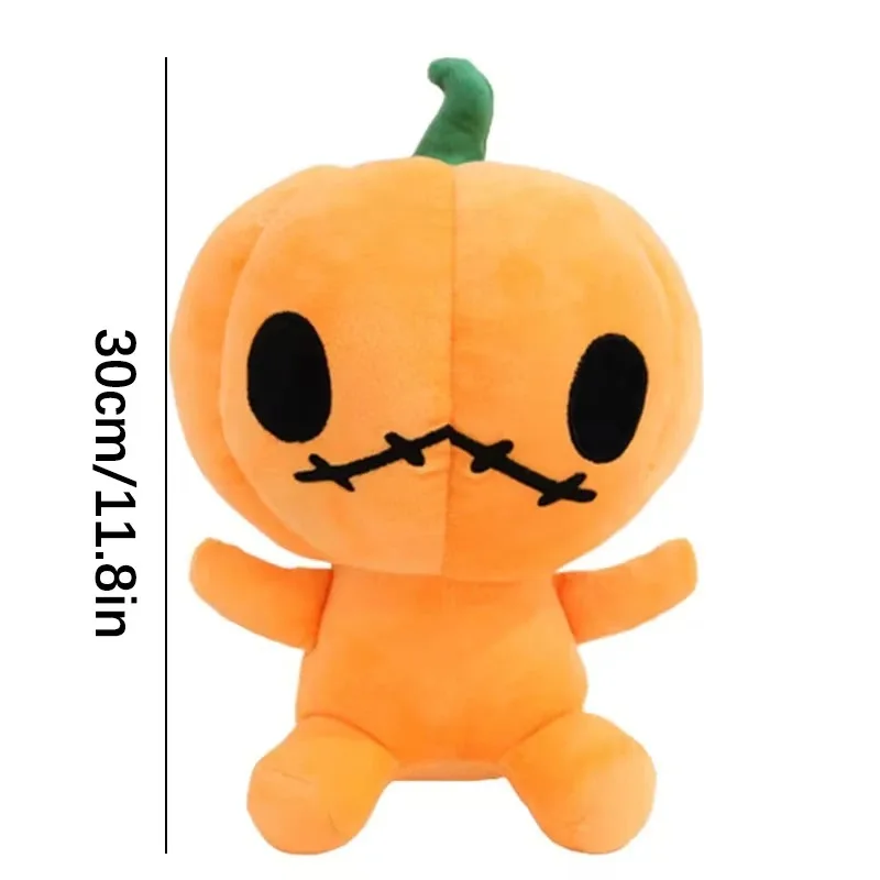 Halloween Plush Stuffed Pumpkin Toy, Cute Plant Soft Pillow, Snuggling Presentes, Crianças e Adultos, Party Favor, Photo Props, 30cm