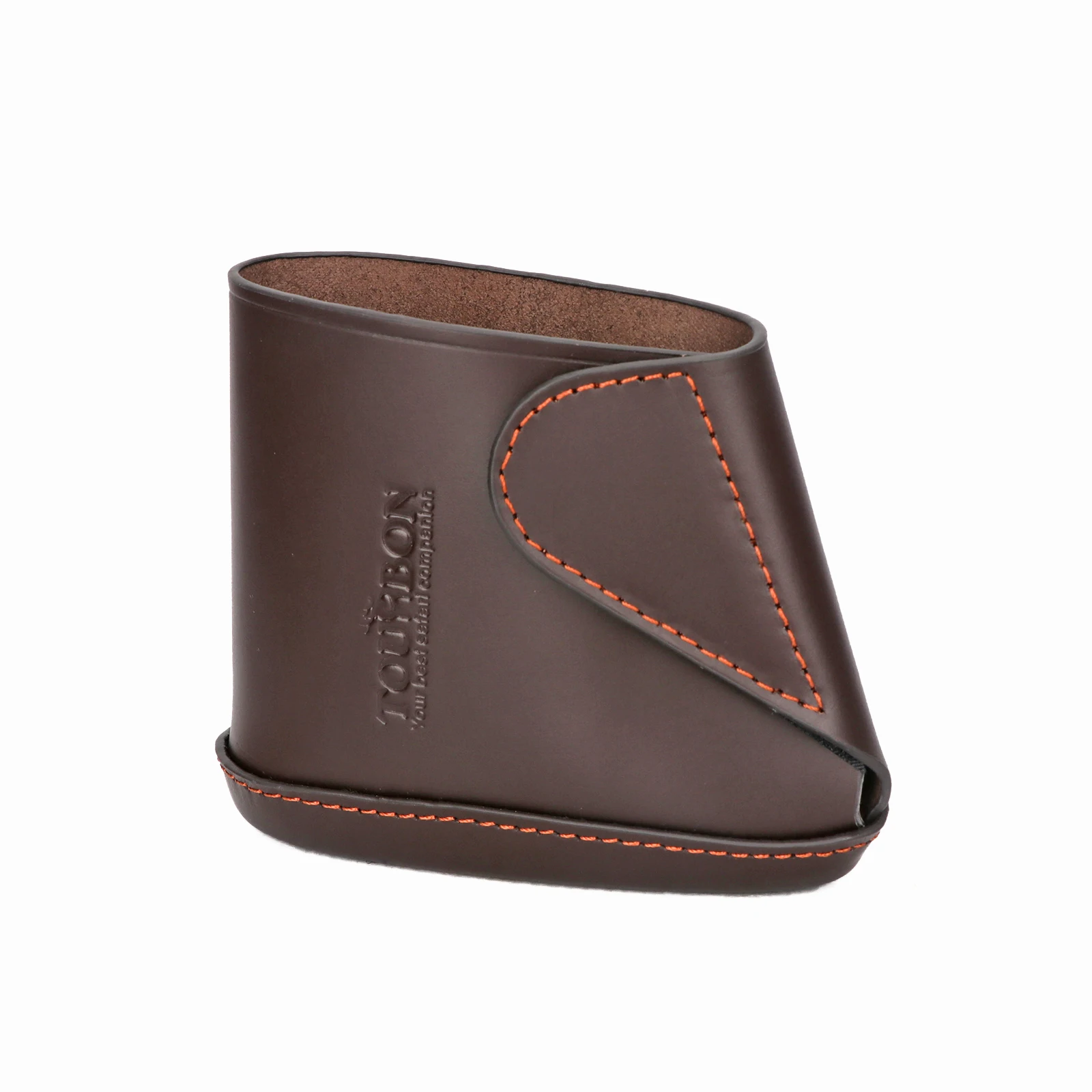 Tourbon accessori per la caccia Gun Buttstock Extension fucile in pelle marrone Slip-on Recoil Pad per le riprese