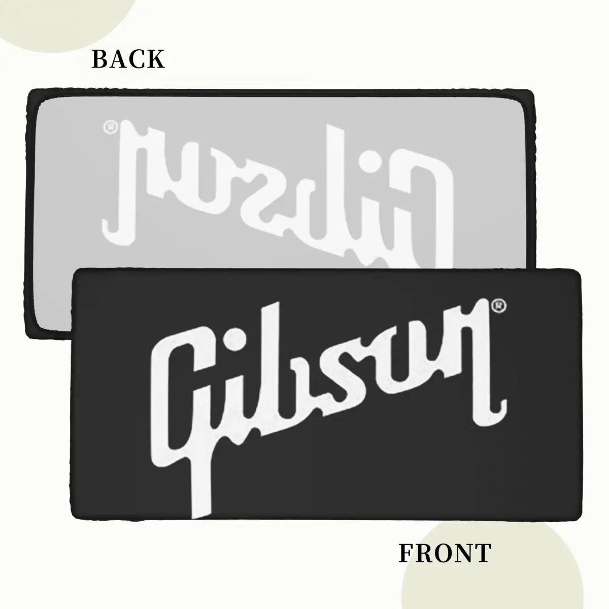 Guitar Gibson Logo Customized Rectangular Tablecloth Waterproof Table Cover for Festival Party Decorations Table Cloth