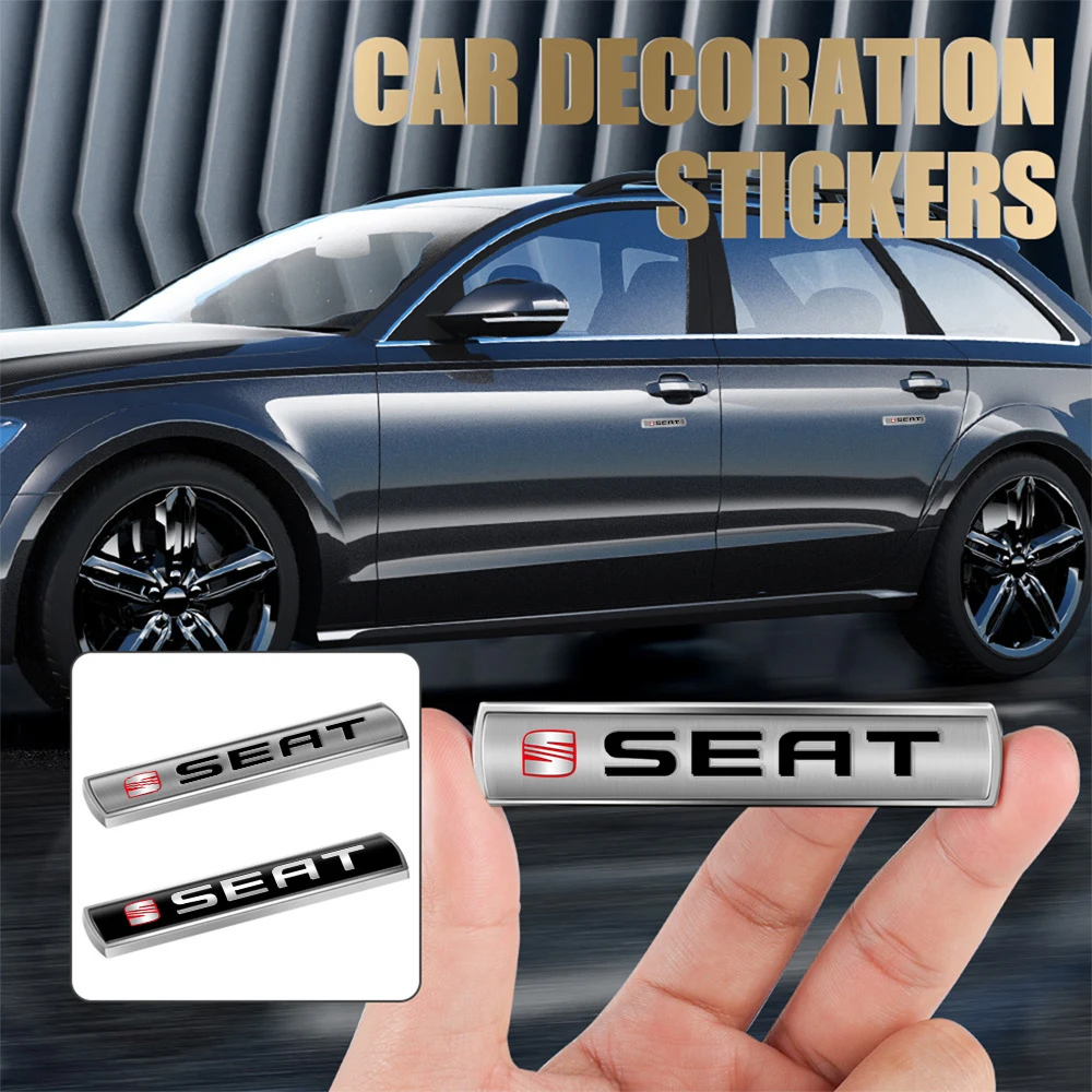 3D Metal Car Alloy Emblem Tail Side Decal Sticker Decoration Auto Accessories For Seat Cupra FR Racing Ibiza Leon E-racer Ateca