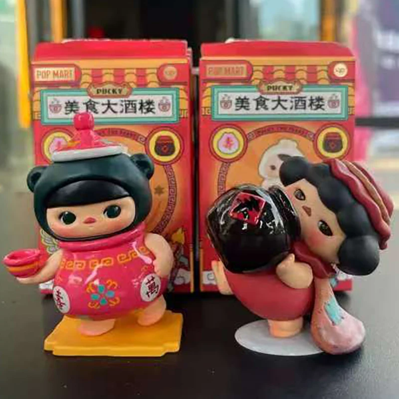 

POP MART PUCKY The Feast Series Blind Box Toys Guess Bag Mystery Box Mistery Caixa Action Figure Surpresa Cute Model Birthday