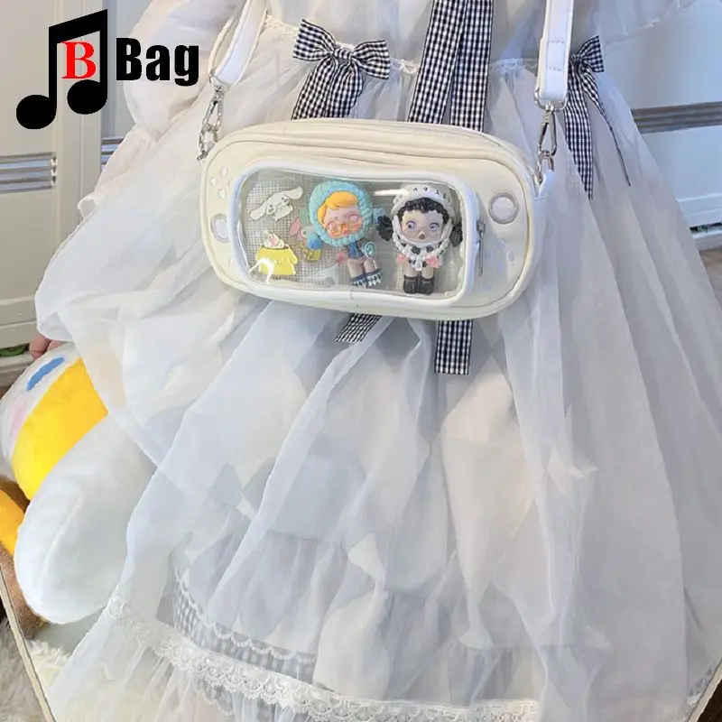 Imagem -03 - Bolsa Crossbody Feminina um Ombro Gótica Harajuku Transparente Itabag Consola de Jogos Dor Uniforme Ita Bags Japonesa Esports