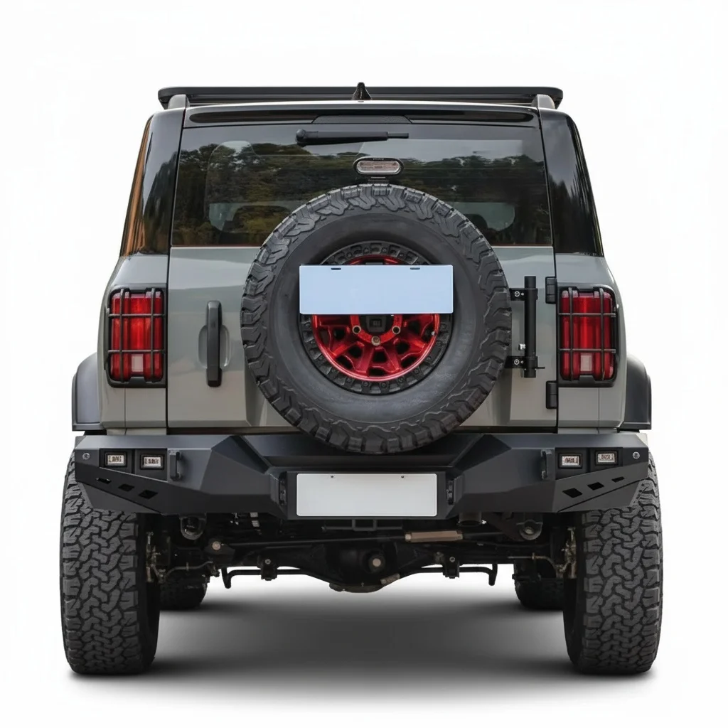 

Steel Rear Bumper Guard For Tank 300 SUV 2020-2024, Heavy Duty Bull Bar With Light, 4x4 Offroad Auto Body Upgrade