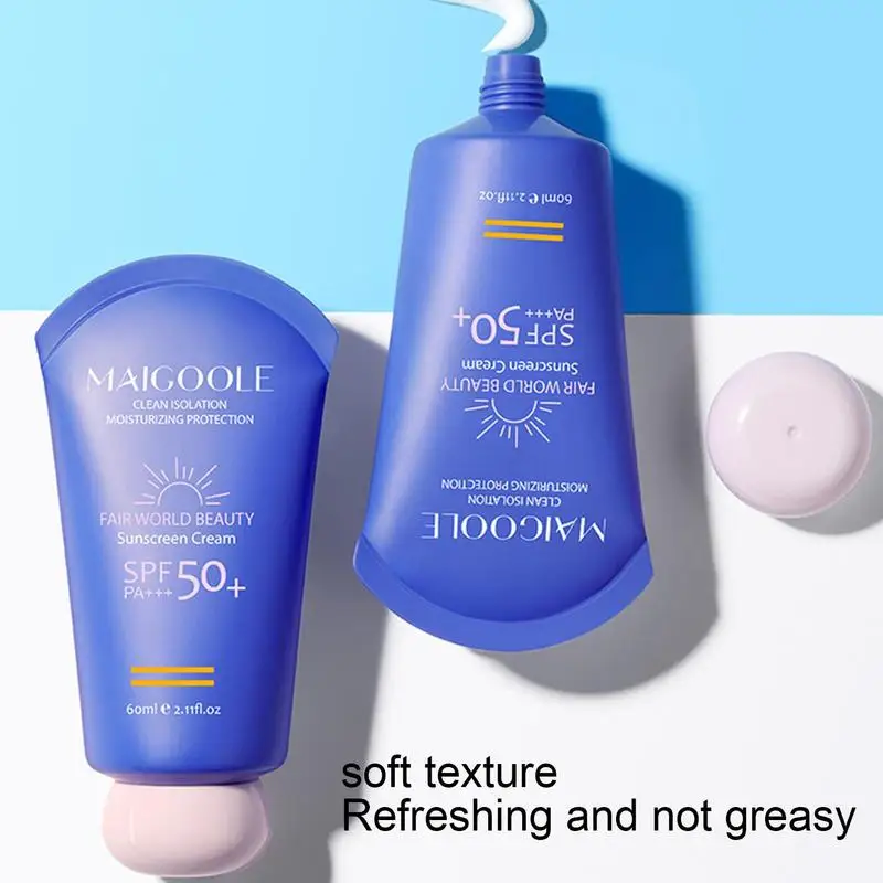 Krem z filtrem przeciwsłonecznym twarzy SPF 50 krem do osłona przeciwsłoneczna na twarz, letnie produkty do pielęgnacji skóry, odporne na pot, osłona przeciwsłoneczna do biwakowania z plecakiem