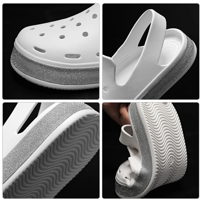 Fashion Summer Sandals Women Slippers Soft Bottom Non-slip Beach Sandals Slip On Shoes Women Slippers Breathable Flat Sandals