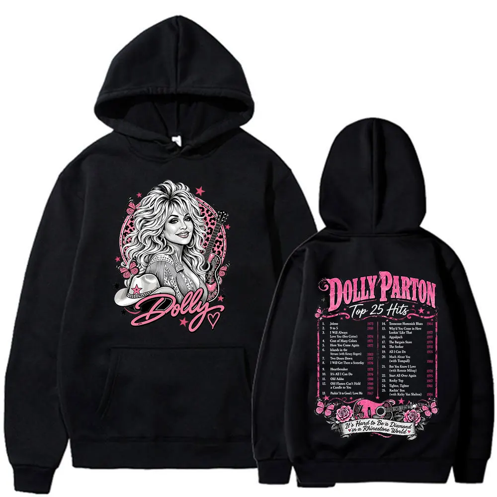 Tribute Dolly Parton Country Music Hoodies Men Women Clothing Fashion Casual Long Sleeve Oversized Hooded Sweatshirts Pullovers