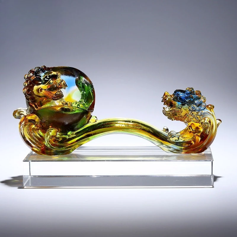 

Ancient glazed Ruyi ornament living room entrance office decoration housewarming