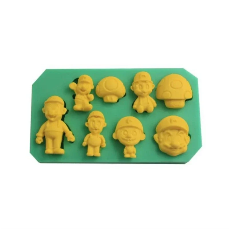 Super Mario Bros 3D Cake Mold Anime Silicone Chocolate Ice Cubes Biscuit Pastry Manual Baking Mould DIY Cookie Accessories Tool