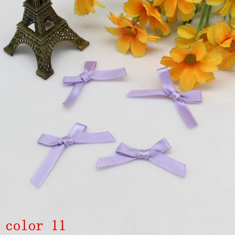 100 Stück oder 200 Stück 20–30 mm Bandschleifen, kleine Größe, Satinband, Schleife, Blume, DIY, Basteln, Blumen, Schleifen, Geschenk, Basteln, Dekoration, Upick – Detail 16