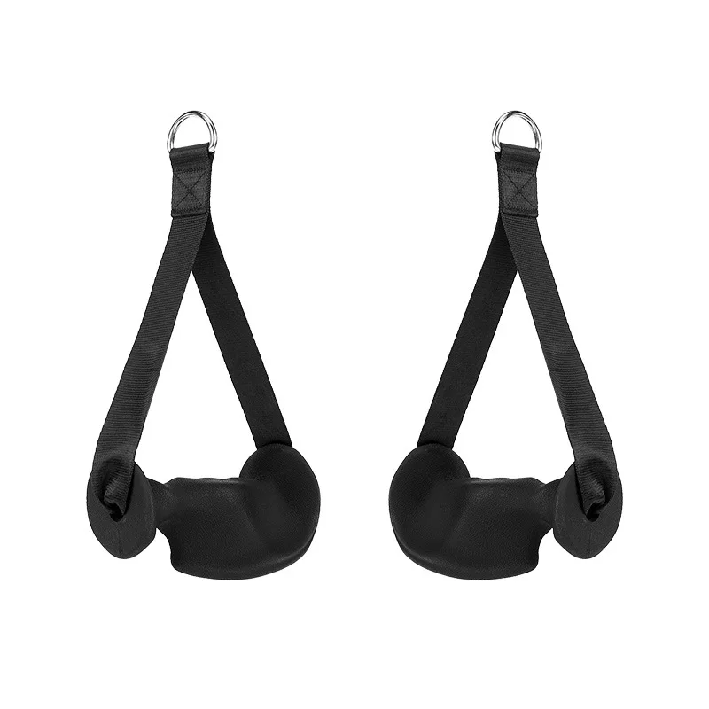 Ergonomic Heavy Duty Handles for Pulley Cable Machine Grip Attachments for Resistance Band LAT Pull Down System Weight Lifting