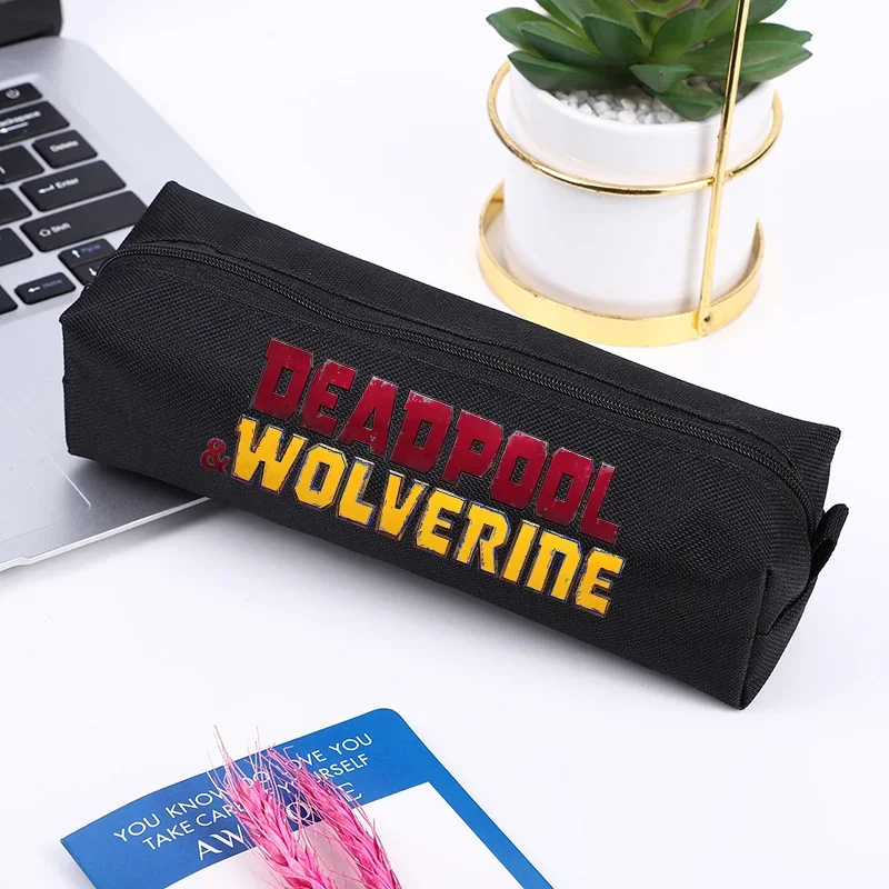 

Deadpool & Wolverine Pencil Cases Marvels Anime Cartoon Exam Stationery Bag Small Portable Waterproof Pencil Pouch Birthday Gift