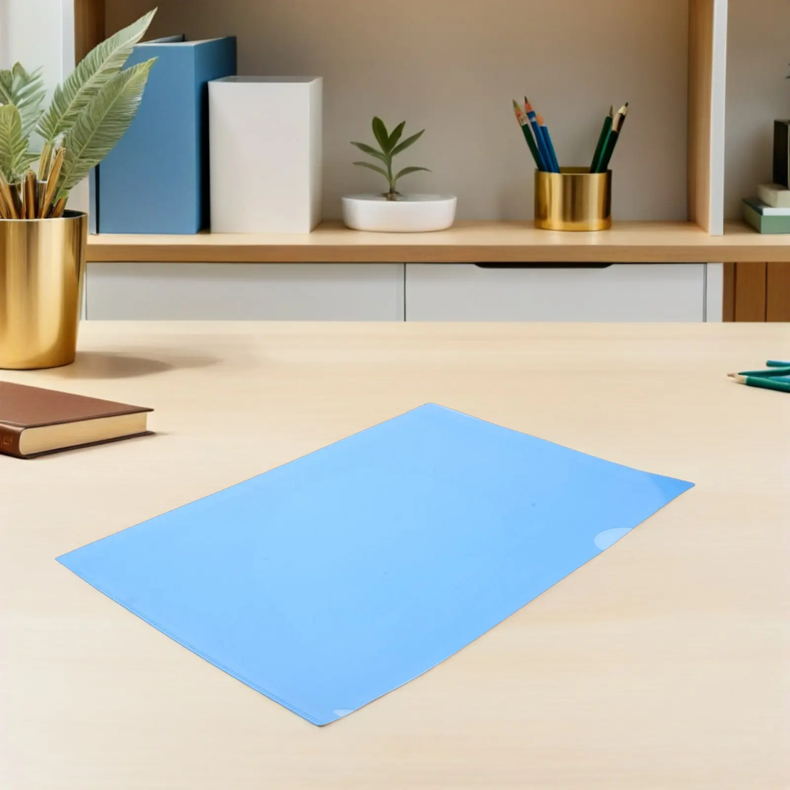 

25Pcs Waterproof Plastic File Folders Transparent Clear Side Opening Document Organizer Receipt Holder A4 Document Bag Office