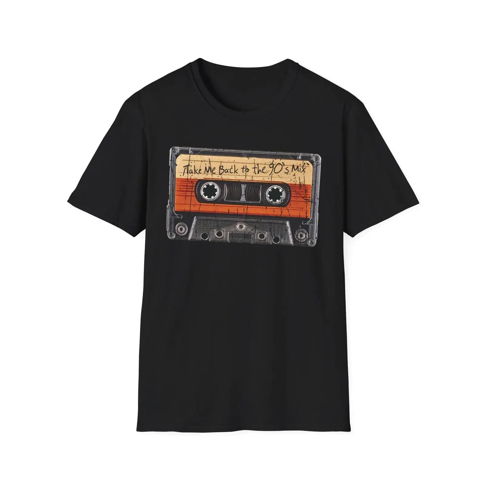 Retro Mixtape T Shirt Vintage Cassette 90s Nostalgia Softstyle Music Lover  vintage Washed Stretched streetwear
