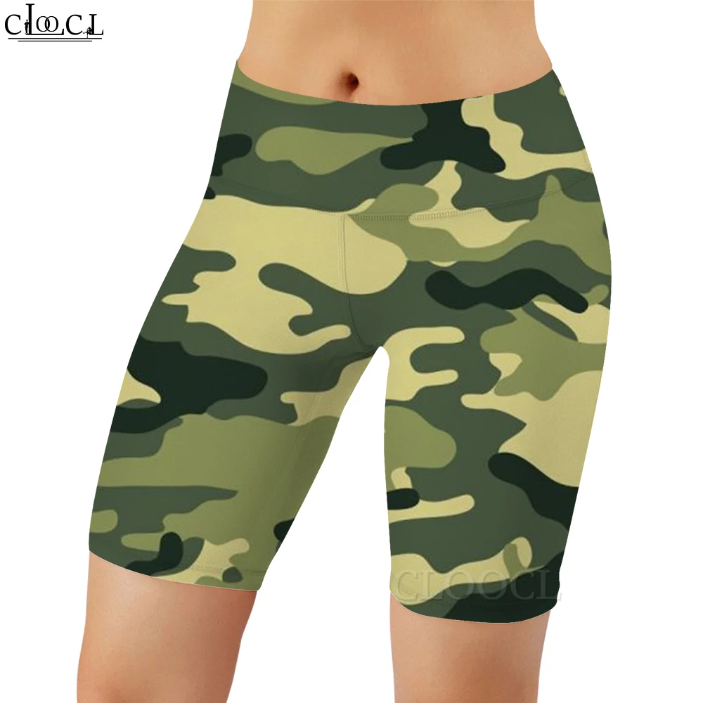 CLOOCL Mode Legging Camouflage Gedruckt Leggings für Weibliche Gym Training Jogging Sexy Nahtlose Shorts Jogginghose