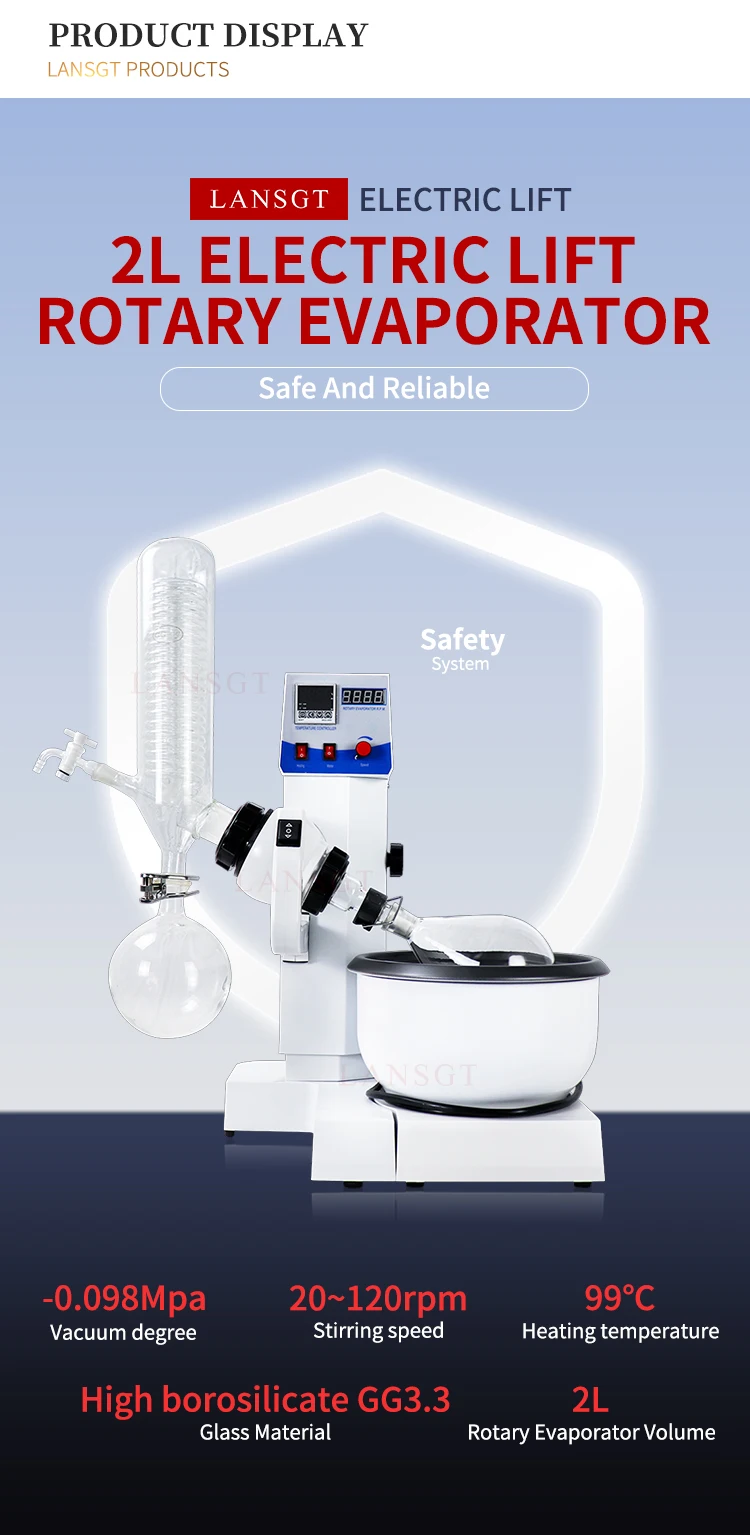 Minitype Essential Oils Distiller Steam Distillation Rotary Evaporator