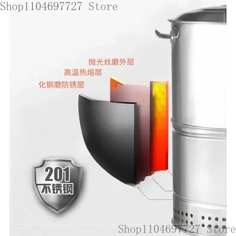 

Hanging Furnace Stove, Household Stainless Steel Barbecue Rack Bucket, Outdoor