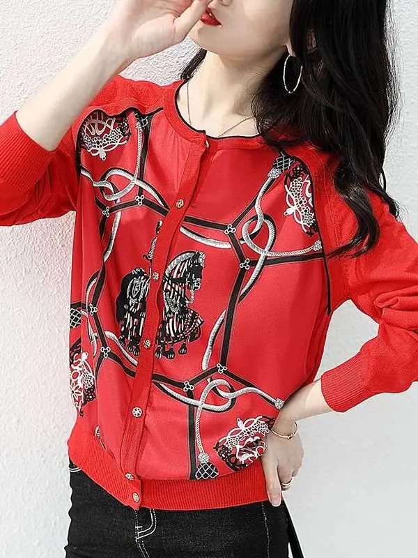 

Autumn Vertical Collar Thin Loose Knitted Long Sve Women's Sweater Ultra-Thin Coolmax Fiber Ladies Premium Knitted Top