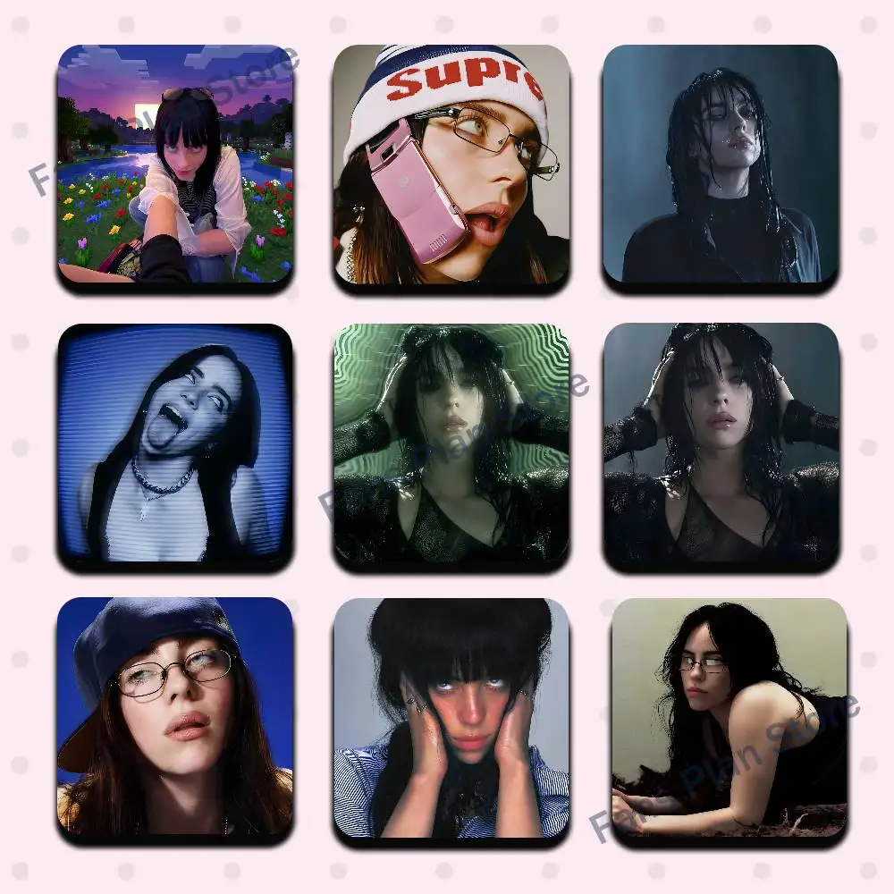 Singer B-Billie E-Eilish Magnetic Refrigerator Magnets Cute And Creative Refrigerator Magnets Souvenirs And Gifts